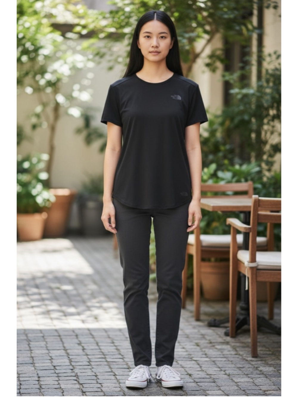 Women’s The north face Vallecito tshirt black size large